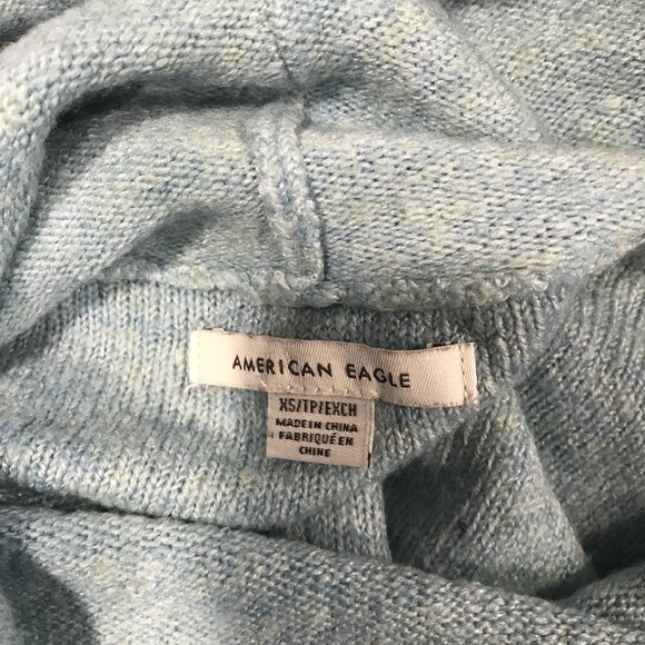 American Eagle Light Green Cowl Neck Sweater - Size XS - Picture 5 of 6